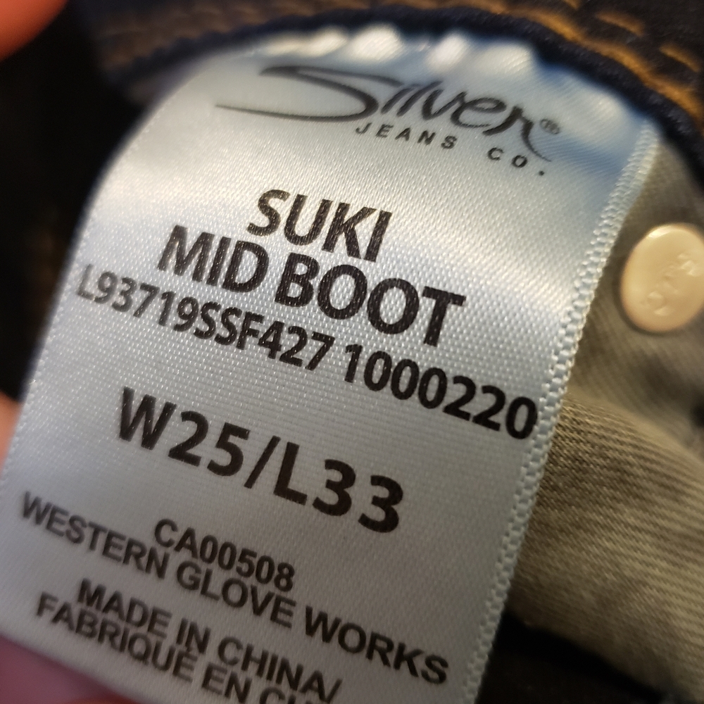 Silver Designer Jeans